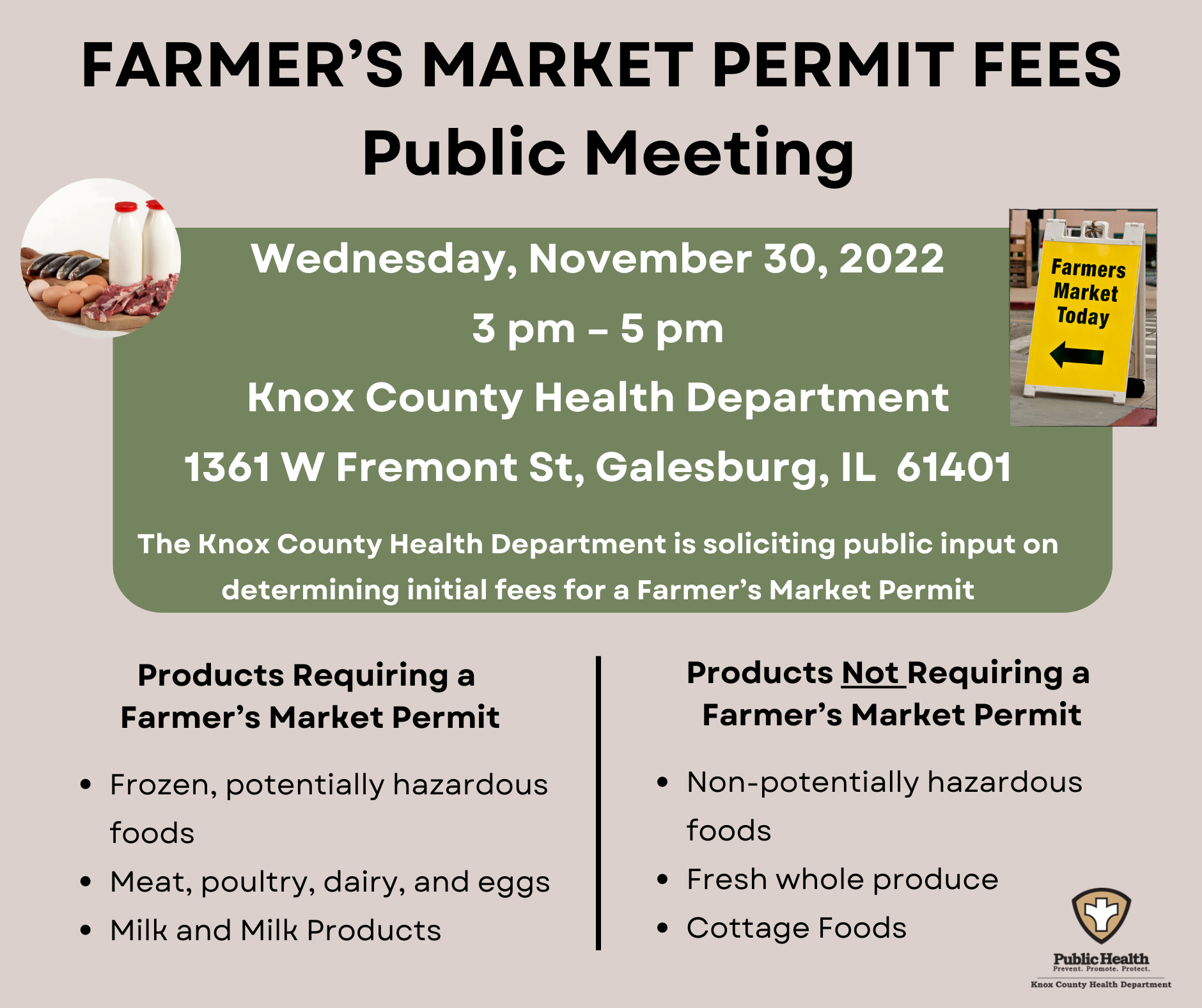 CHANGES COMING TO FARMER’S MARKETS FARMER’S MARKET PERMIT PUBLIC ACT 102-0862 Effective 1-1-2023 (8)
